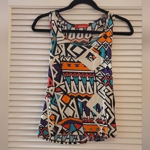 Rainbow- Colourful Lightweight Retro Sleeveless Racerback Top